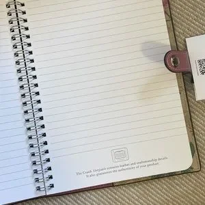 Coach | Other | Nwt Coach Notebook In Signature Canvas With Prairie ...